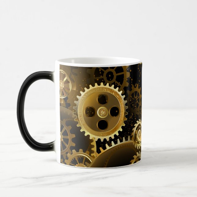 Taza Mágica Gases de bronce de vapor sin soldadura (Izquierda)