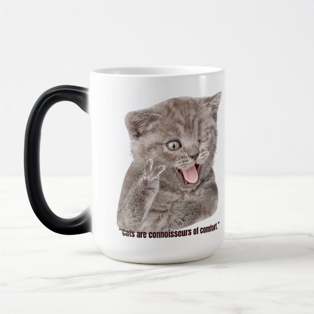 Taza Mágica gatito estúpido (Izquierda)