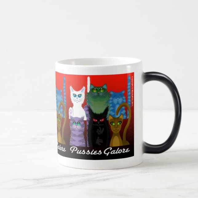TAZA MÁGICA GATITOS A MONTONES (Derecha)