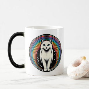 Taza Mágica Gato Arcoíris