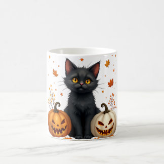 Taza Mágica gato calabaza