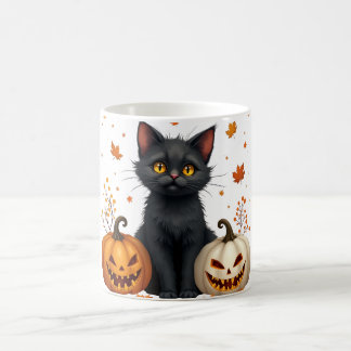 Taza Mágica gato calabaza