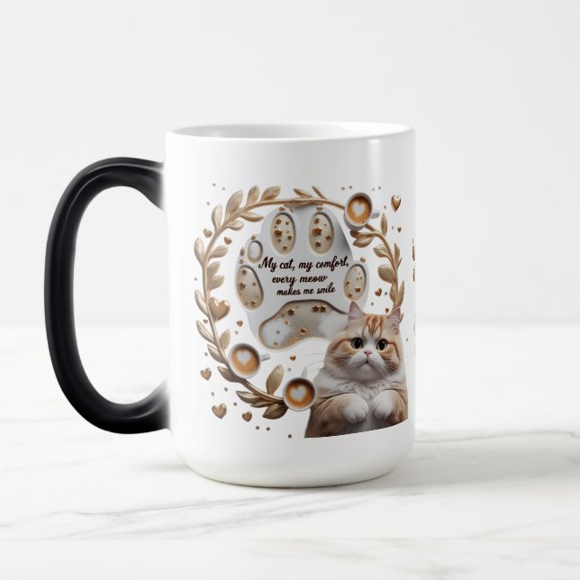 Taza Mágica Gato Confort Morphing Mug - 15 oz Magical (Izquierda)