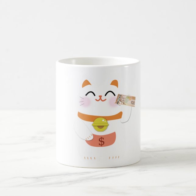 Taza Mágica Gato de dinero (Centro)