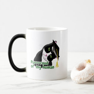 Taza Mágica Gato de graduación