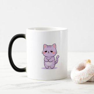 Taza Mágica Gato Dormilón Personaje de Dibujos Animados Lindo