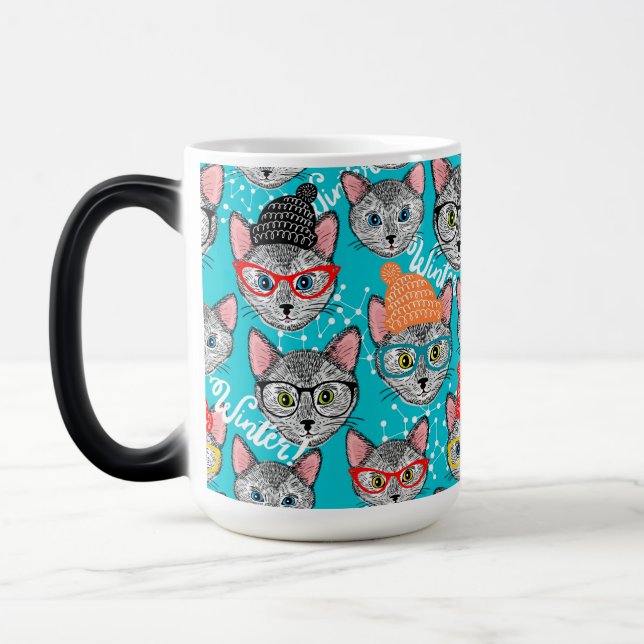 Taza Mágica Gato en el gorra (Izquierda)