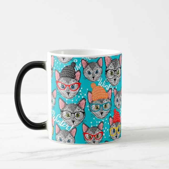 Taza Mágica Gato en el gorra (Izquierda)