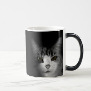 Taza Mágica Gato en negro Morphing Mug