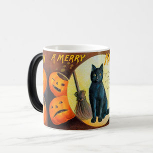 Taza Mágica Gato Fallece Merry Halloween
