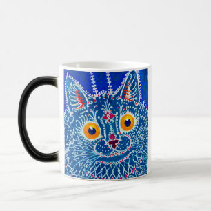 Taza Mágica Gato gótico azul