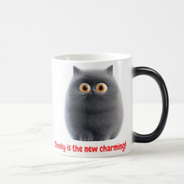 Taza Mágica Gato Grasa - Chunky Es El Nuevo Encantador (Derecha)