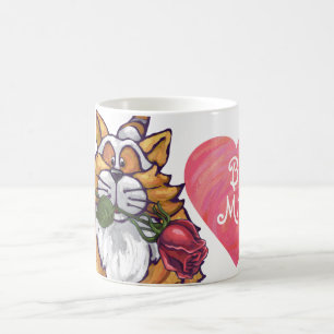 Taza Mágica Gato Jengibre Día de San Valentín