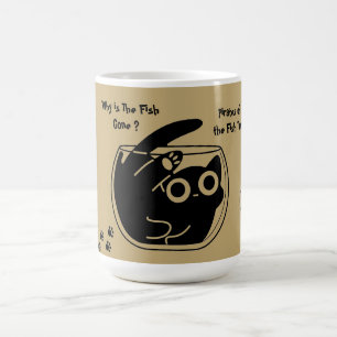 Taza Mágica Gato Lindo,Gato Divertido, Guión Divertido, Color