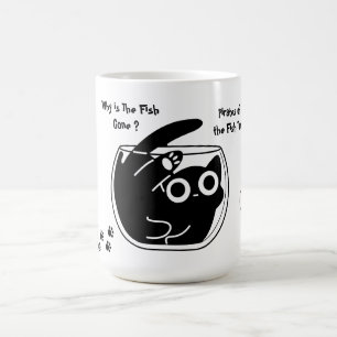 Taza Mágica Gato Lindo,Gato Divertido, Script Divertido, Moder
