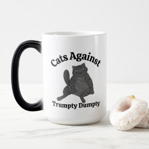 Taza Mágica Gato político divertido regalo de café anti-Trump