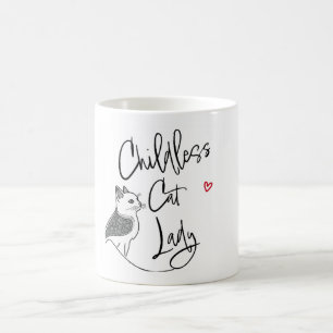 Taza Mágica Gato sin hijos Lady viajando mugre