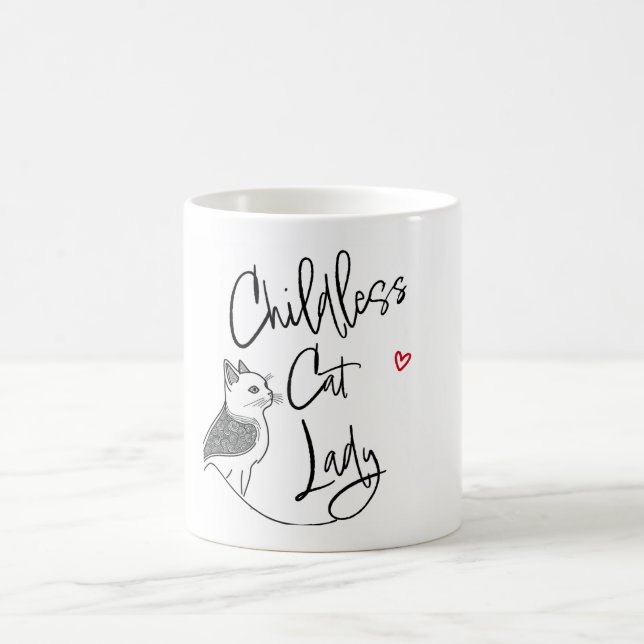 Taza Mágica Gato sin hijos Lady viajando mugre (Centro)