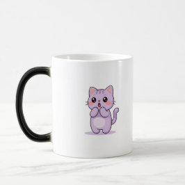 Taza Mágica Gato Sorprendido Personaje de Dibujos Animados Lin