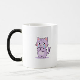 Taza Mágica Gato Triste Personaje de Dibujos Animados Lindo