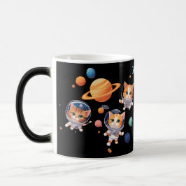 Taza Mágica Gatos celestes Morphing Mug - Gatos astronautas en