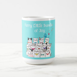 Taza Mágica Gatos Lindos , Pequeño Fardo de Alegría Peludo 