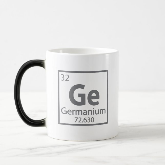 Taza Mágica Germanium - Tabla periódica científica alemana (Izquierda)