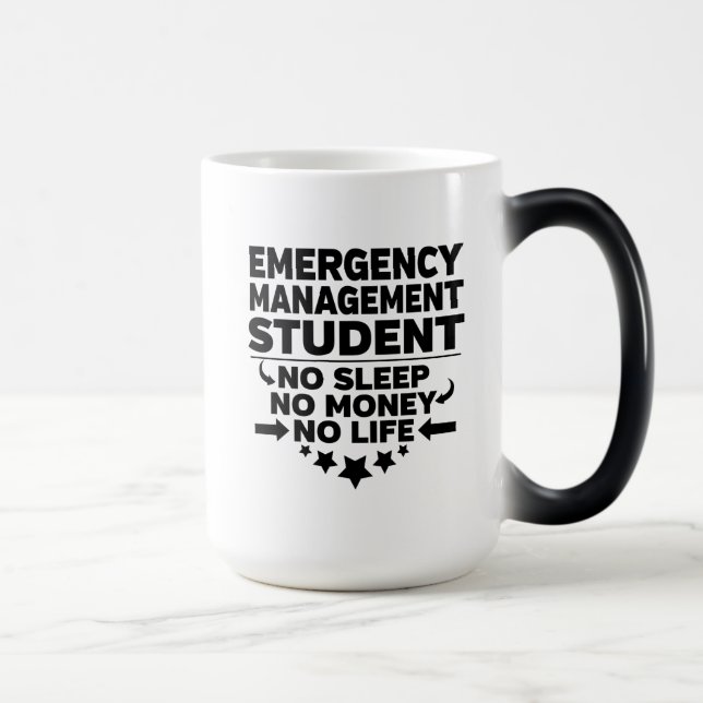 Taza Mágica Gestión de emergencias Estudiante sin vida de sueñ (Derecha)