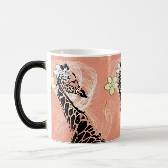 Taza Mágica Giraffe II ~ Morphing Mug naranja (Izquierda)