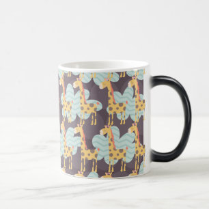 Taza Mágica Giraffe y nubes