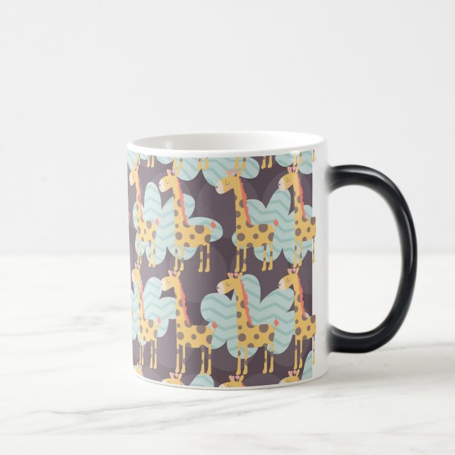 Taza Mágica Giraffe y nubes (Derecha)