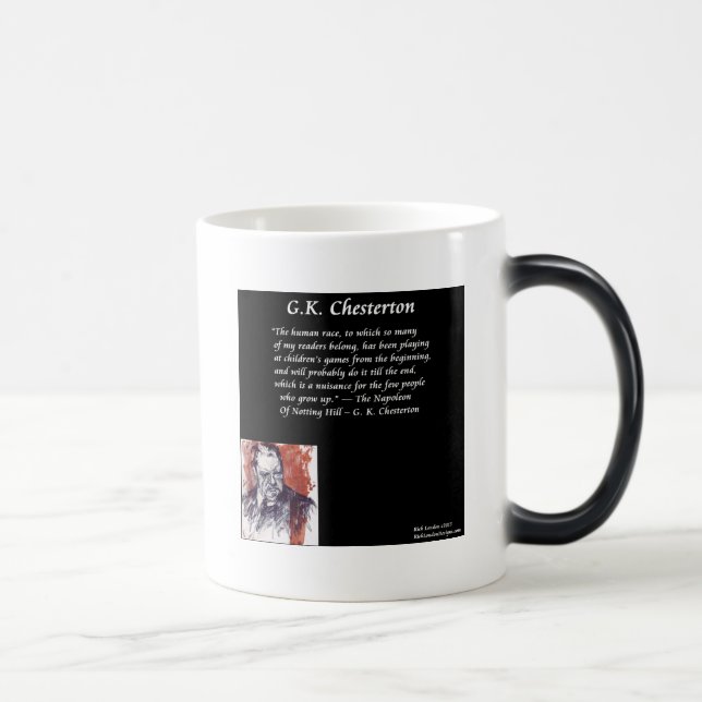 Taza Mágica GK Chesterton & Opening Book Line (Derecha)