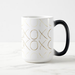Taza Mágica Glam XOXO de oro negro