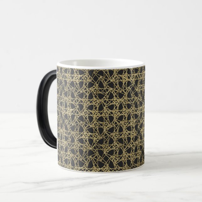 Taza Mágica Glamour dorado moderno glamur único elegante (Anverso izquierdo)