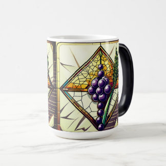 Taza Mágica Glass Grapes and Wheat Coffee Mug