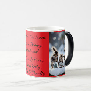Taza Mágica Glorieta de nieve de gato, nombres de imágenes Tex