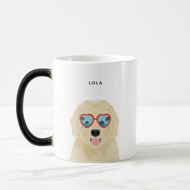 Taza Mágica Goldendoodle Mugs (Izquierda)