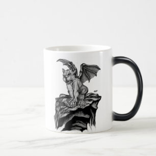 Taza Mágica Golem pequeño - Gargoyle negro sabe diseño