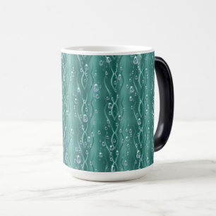Taza Mágica Gotitas de lluvia en metal verde