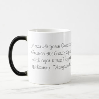 Taza Mágica Gracias en varias idiomas