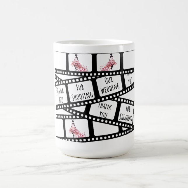 Taza Mágica Gracias por fotografiar nuestra boda (Centro)