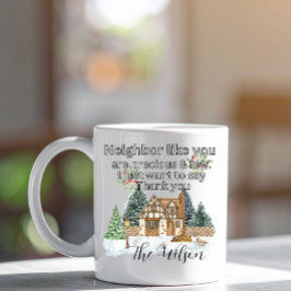 Taza Mágica Gracias Vecinos Corazón Navidad 2025