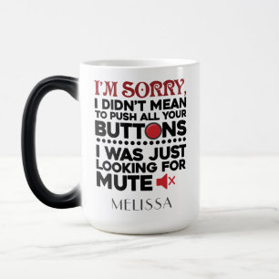 Taza Mágica Graciosa mami Cumpleaños Gag Personalizada