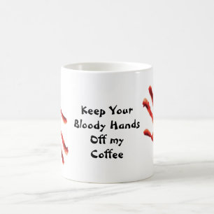 Taza Mágica Gracioso café de manos sangrientas