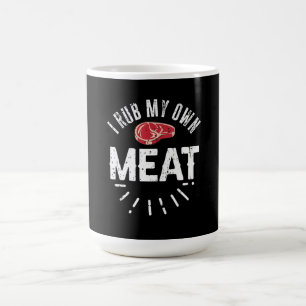 Taza Mágica Gracioso Chiste de Chef BBQ Ropa mi propia carne
