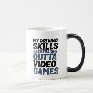 Taza Mágica Gracioso Mug para juegos de Carreras Gamer y Geek