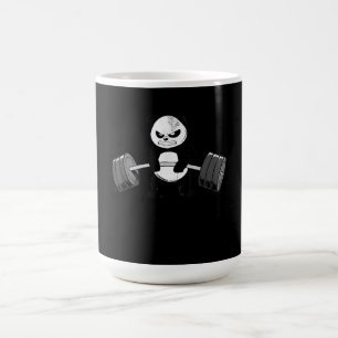 Taza Mágica Gracioso Panda Workout Kitten Gym Deadlift Power