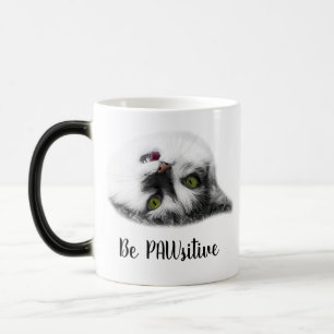 Taza Mágica Gracioso personalizable positivo de Cat