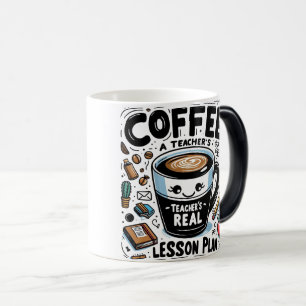 Taza Mágica Gracioso plan de clases reales de profesor café Mu