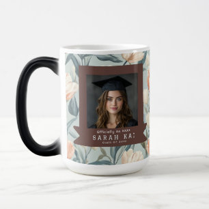 Taza Mágica Graduado con Doctorado en Flor de Tulipán Única